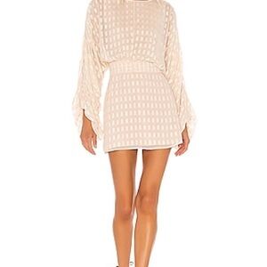House of Harlow 1960 Cream Long Sleeve Dress